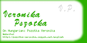 veronika pszotka business card